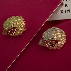 Kurt Geiger 2 Pairs of Gold Toned Eagle Head Studs
